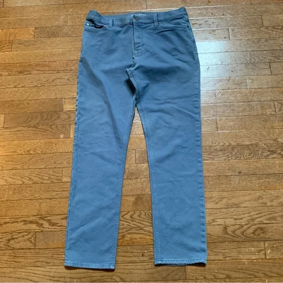 Mens Banana Republic Slim Fit Traveler Pant | 34 X 32 | Blue Shadow - Picture 2 of 9